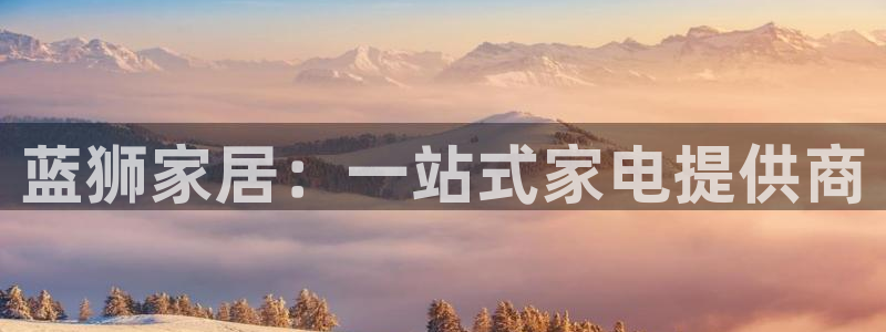 mg不朽情缘官网：蓝狮家居：一站式家电提供商